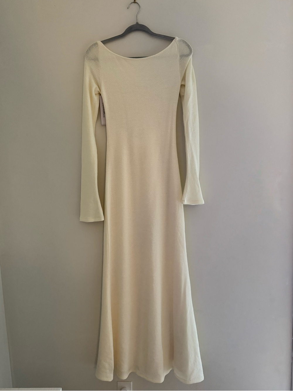 Princess Polly Cream Long-Sleeve Maxi Dress